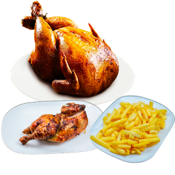 POLLO + MEDIO SOLO+ PAPAS